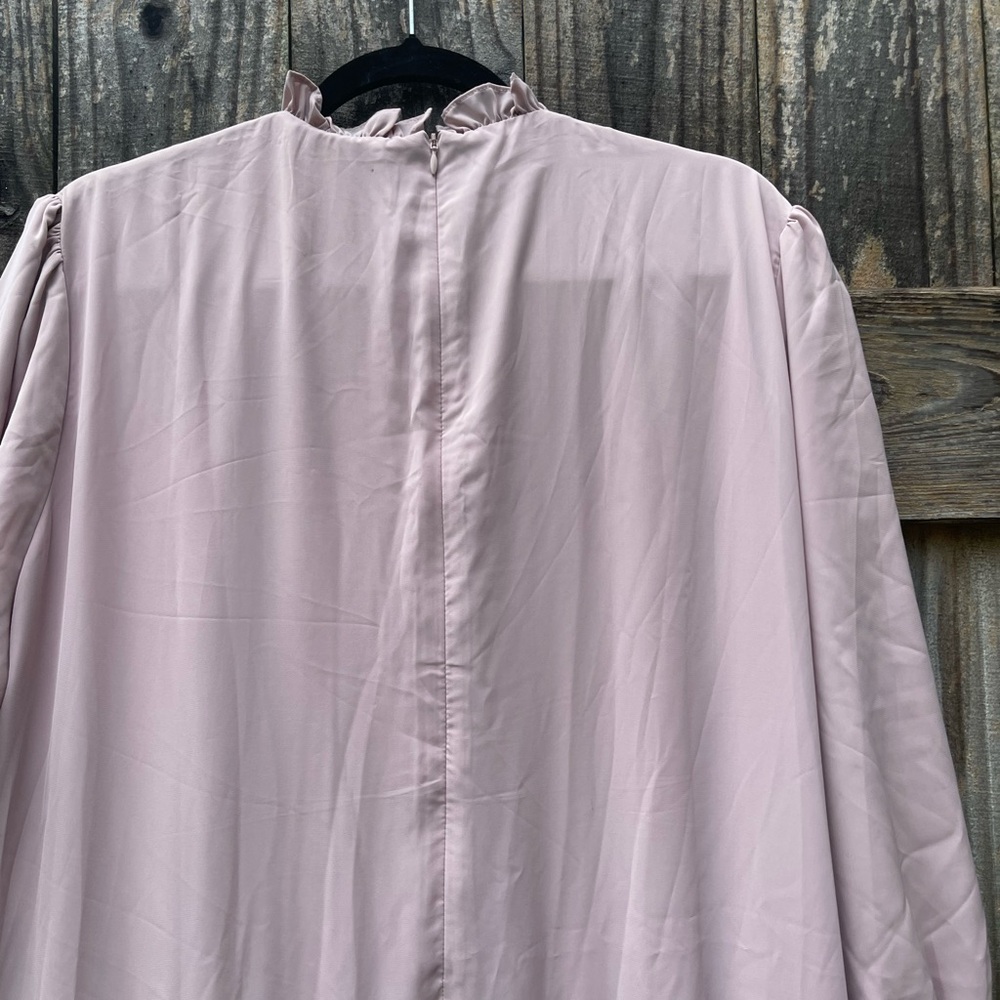 Dainty Jewells Blush Long Sleeve Tiered Dress - Picture 11 of 12